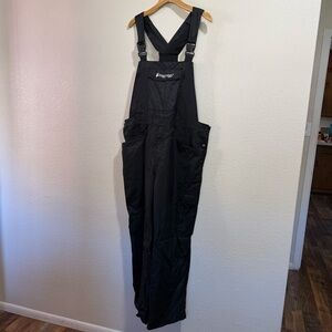 Frogg Toggs Black Rain Bib Overalls Waterproof Mens Medium Outdoor Fishing